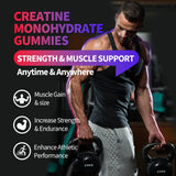 OUTELANDE Creatine Monohydrate Gummies side view showing ingredients