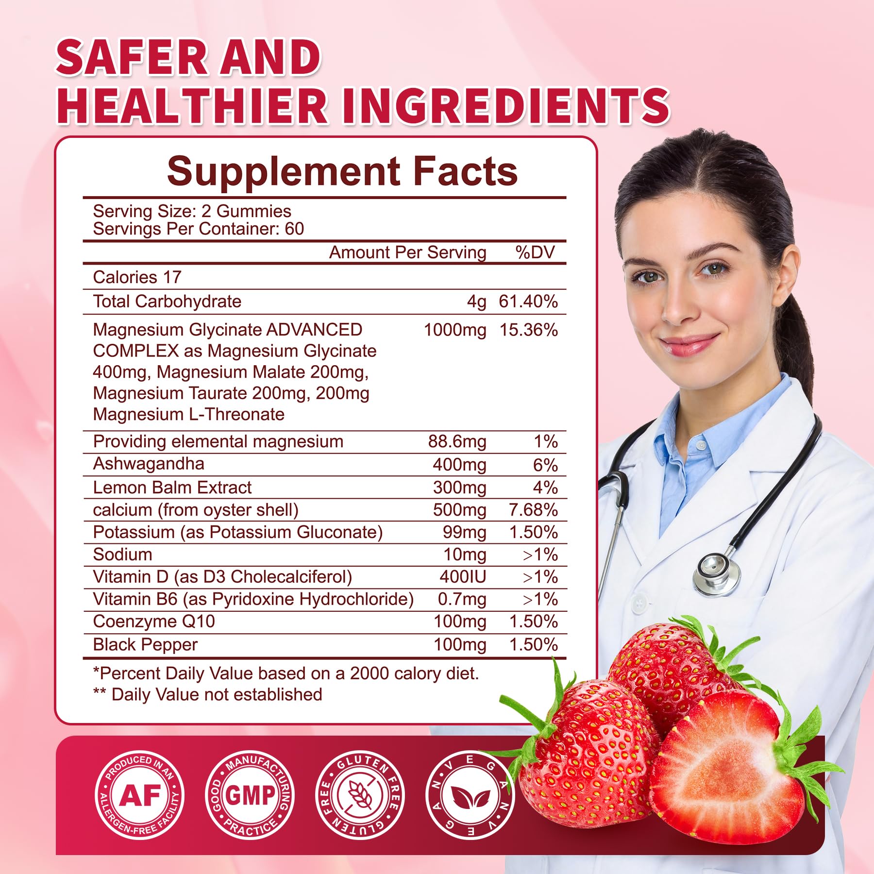 OUTELANDE Magnesium Glycinate Gummies on a kitchen counter