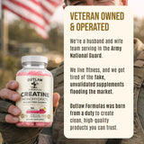 Outlaw Formulas Creatine Monohydrate Gummies nutritional information