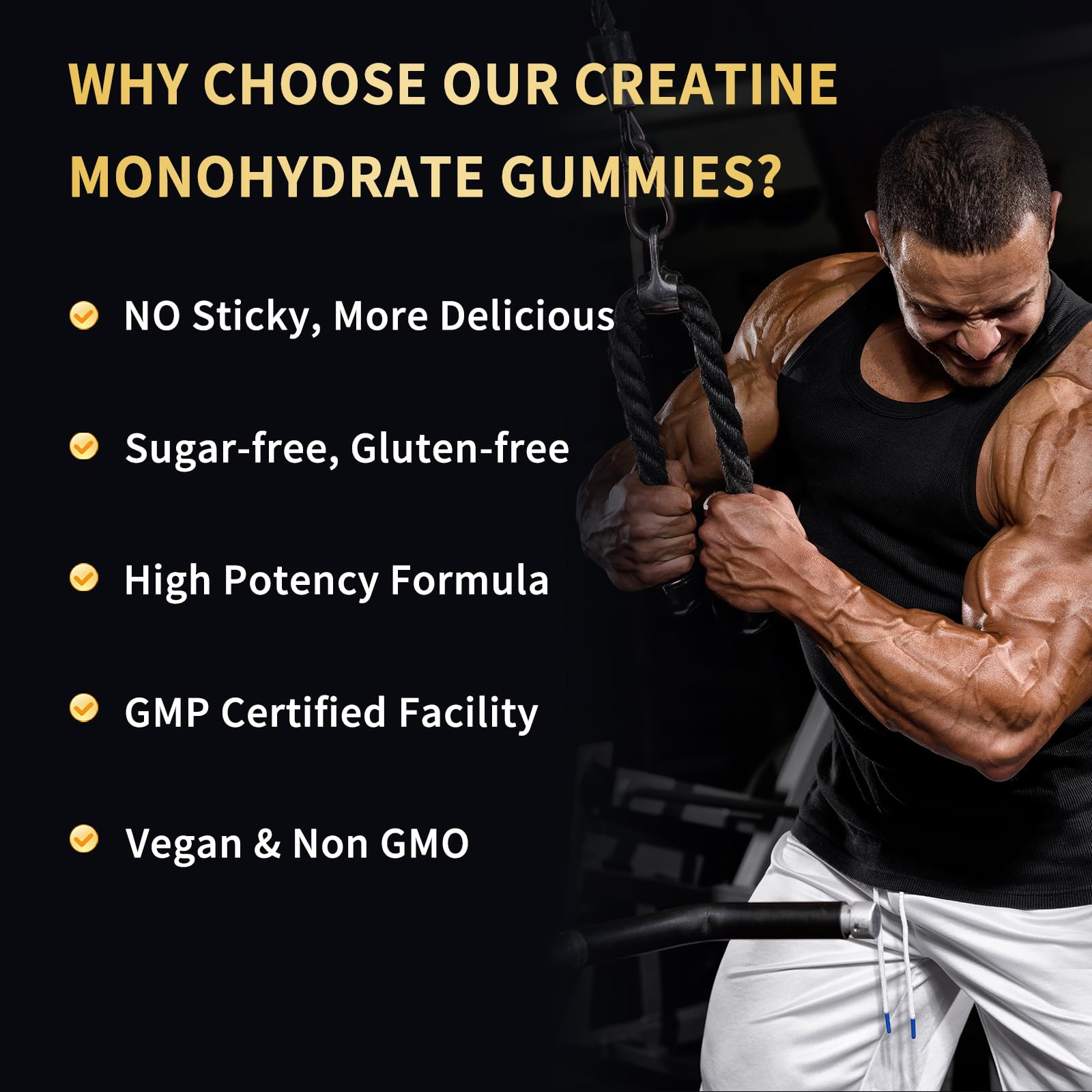 OUYIYUA Creatine Gummies package dimensions
