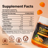 OUYIYUA turmeric and ginger gummies packaging side view
