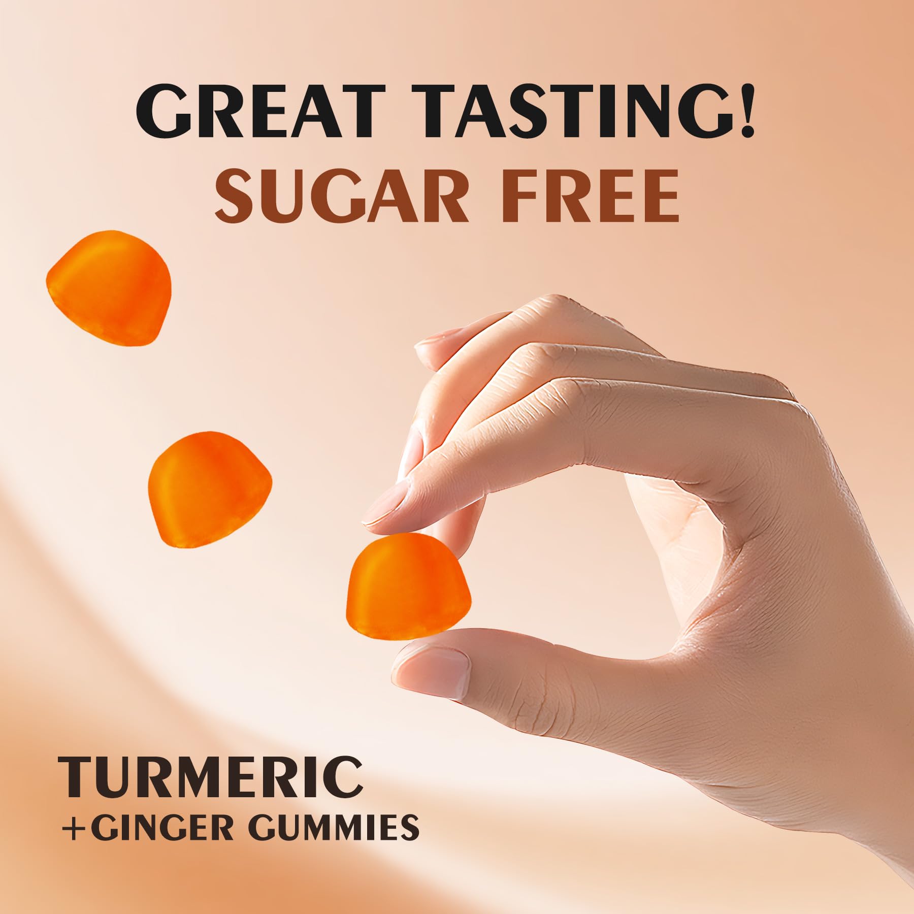 OUYIYUA turmeric and ginger gummies with fresh pineapple
