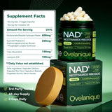 Ovelanique NAD+ Complex Resveratrol capsules close-up