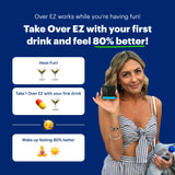 OVER EZ Milk Thistle Supplement back view with nutritional info