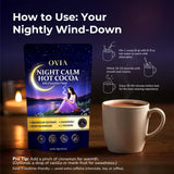 OVIA Nighttime Hot Cocoa Mix scoop in a cup