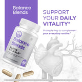 OVICIA Balance Blends Capsules side view with dosage information