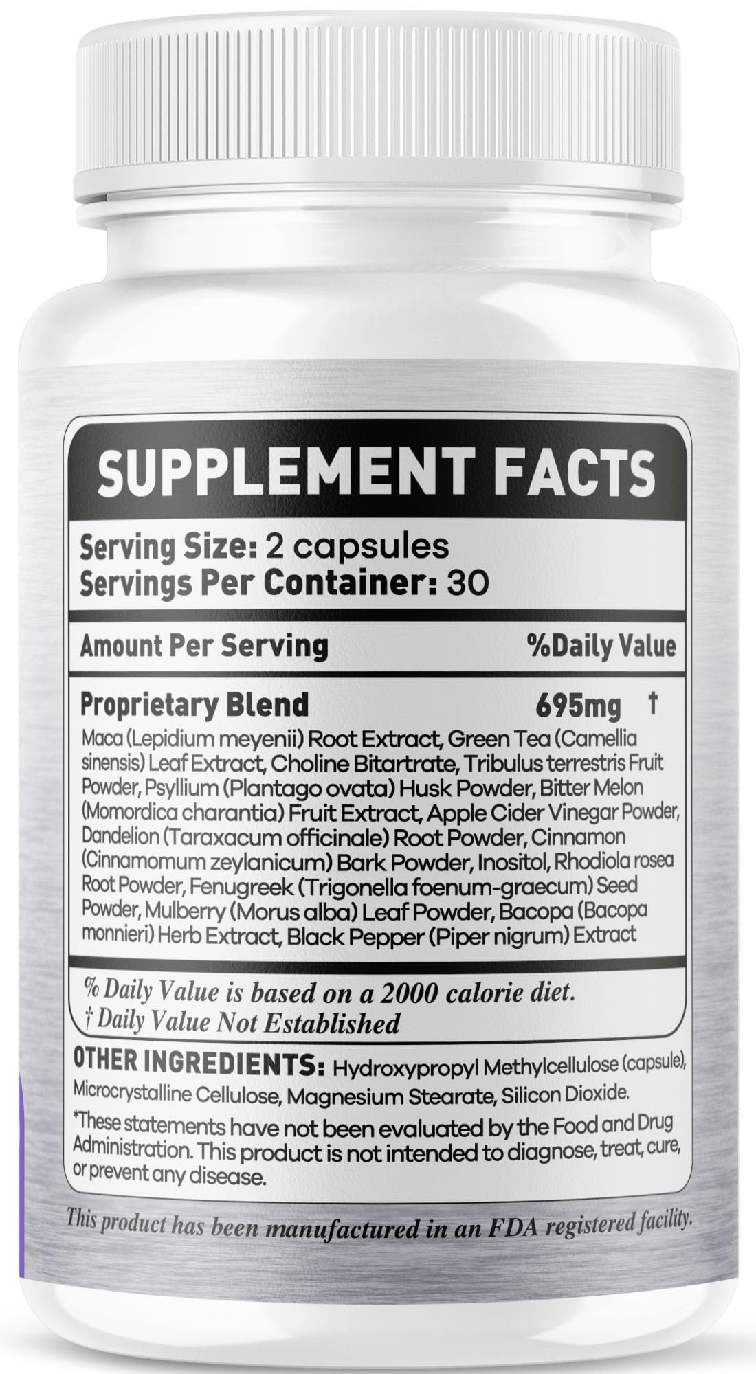 OVICIA Balance Blends Capsules with a glass of water
