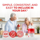 OVICIA BioSteady Advanced Formula Support Capsules opened with capsules visible
