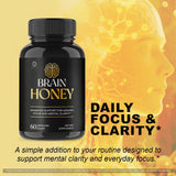 OVICIA Brain Honey Capsules 60 Count side view