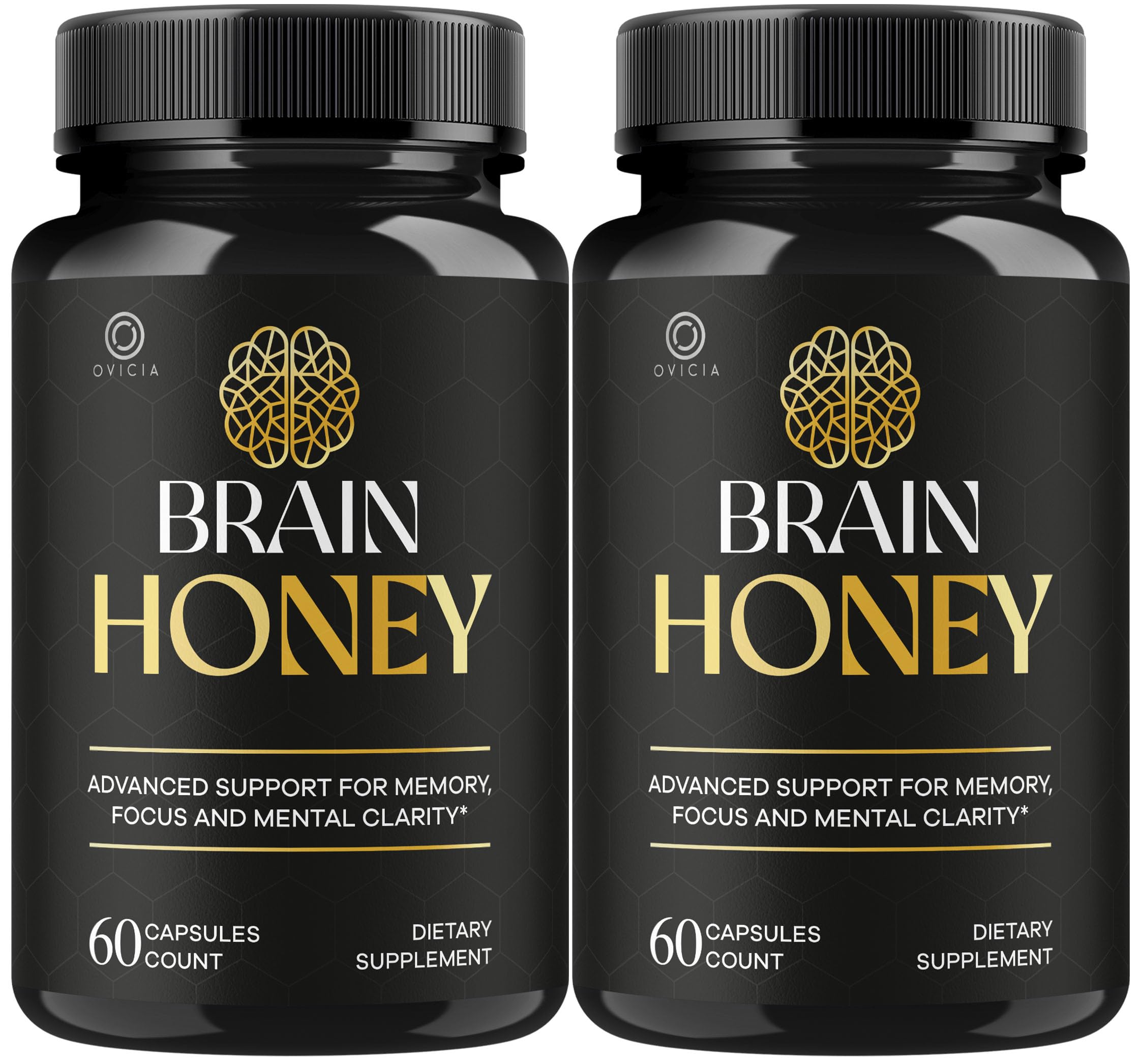 OVICIA Brain Honey Capsules front view with packaging
