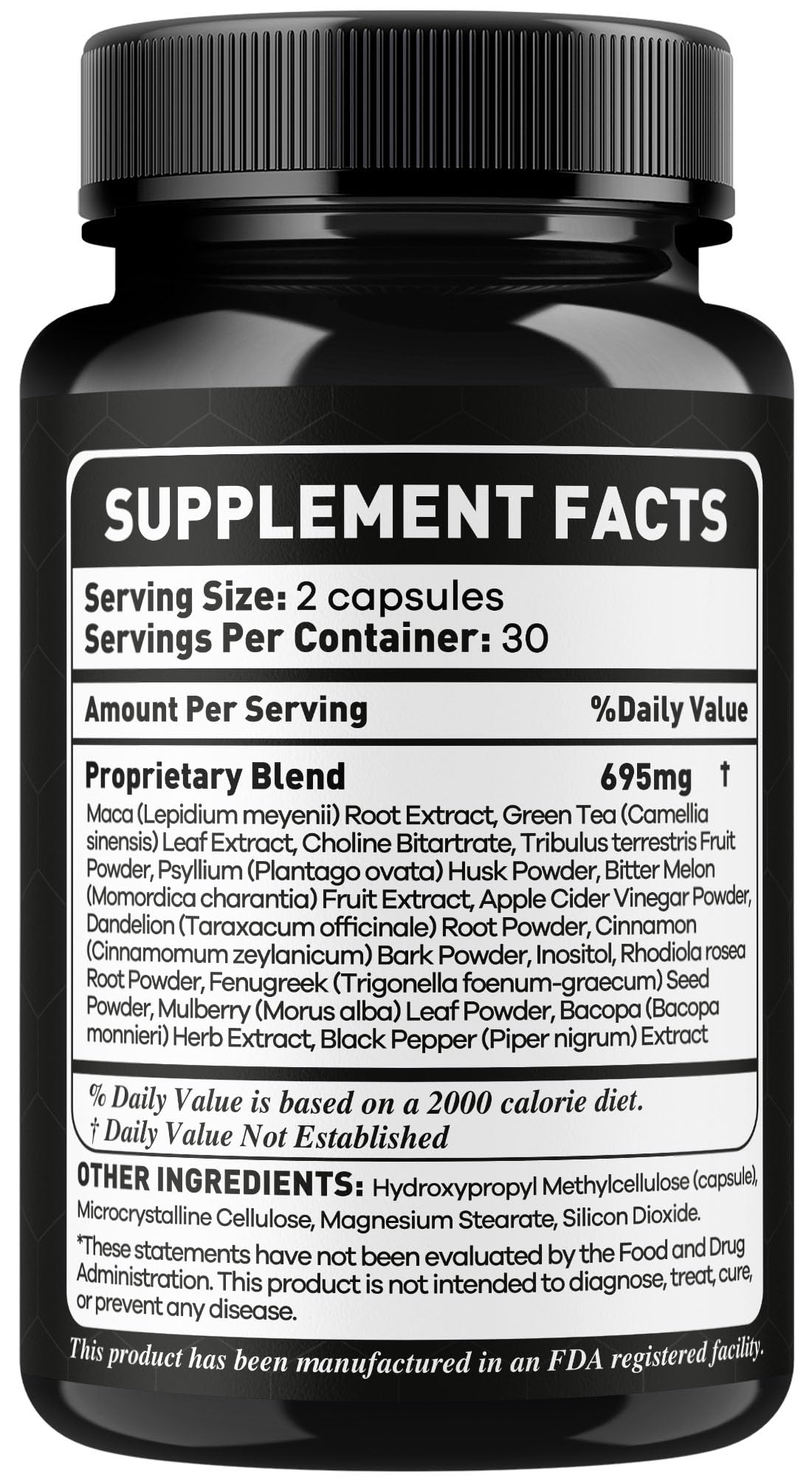 OVICIA Brain Honey Capsules with a glass of water