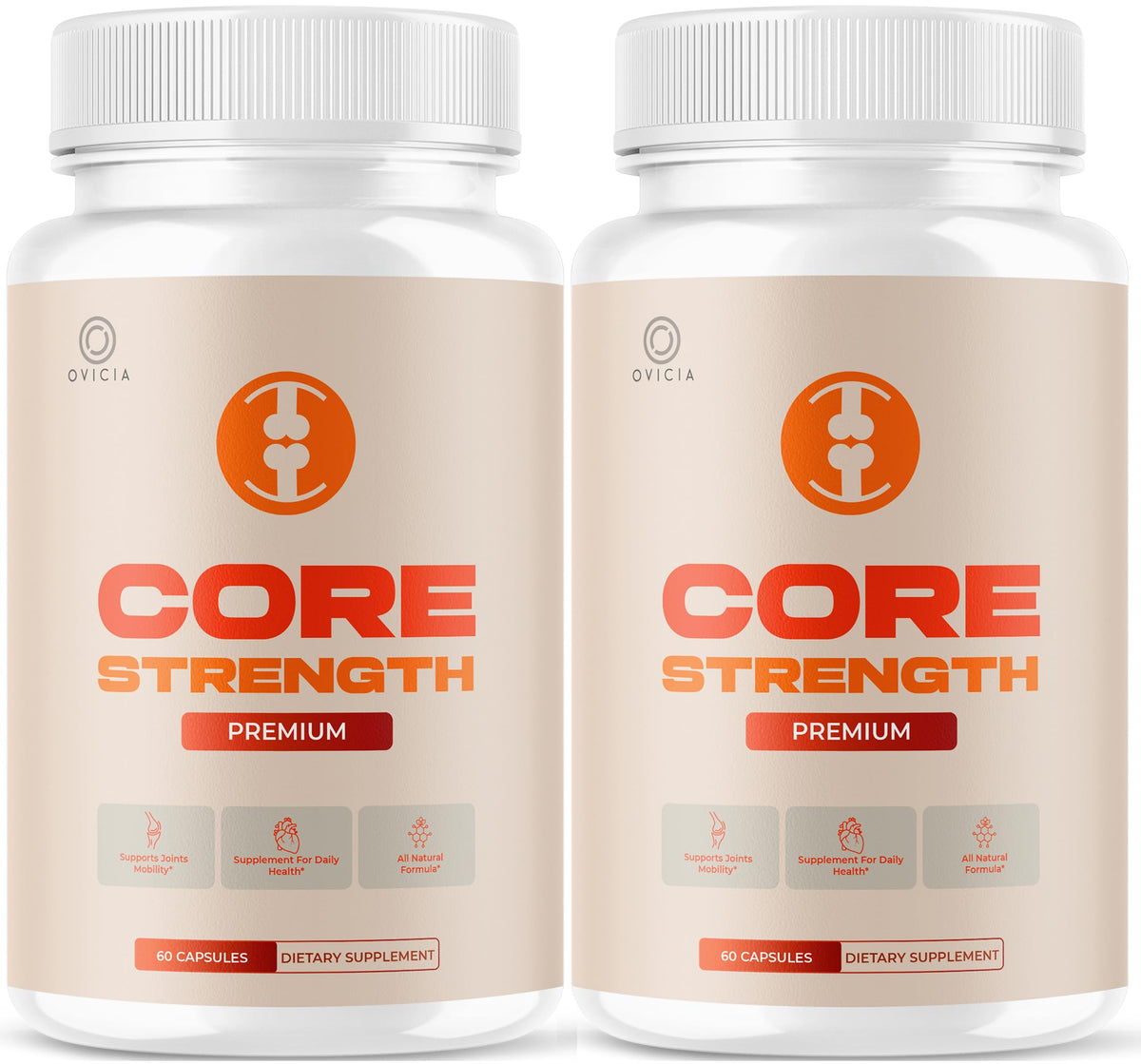 OVICIA Core Strength Capsules 60 Count front view