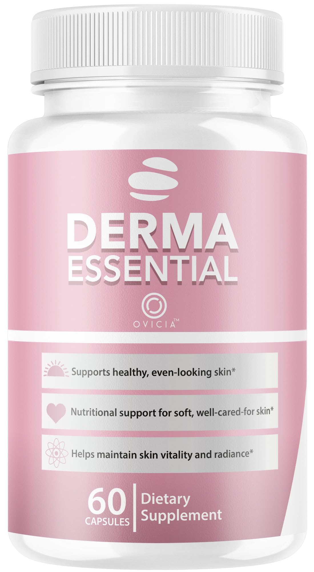 OVICIA Derma Essential Capsules front view with packaging