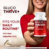 OVICIA GlucoThrive Capsules displayed with other supplements