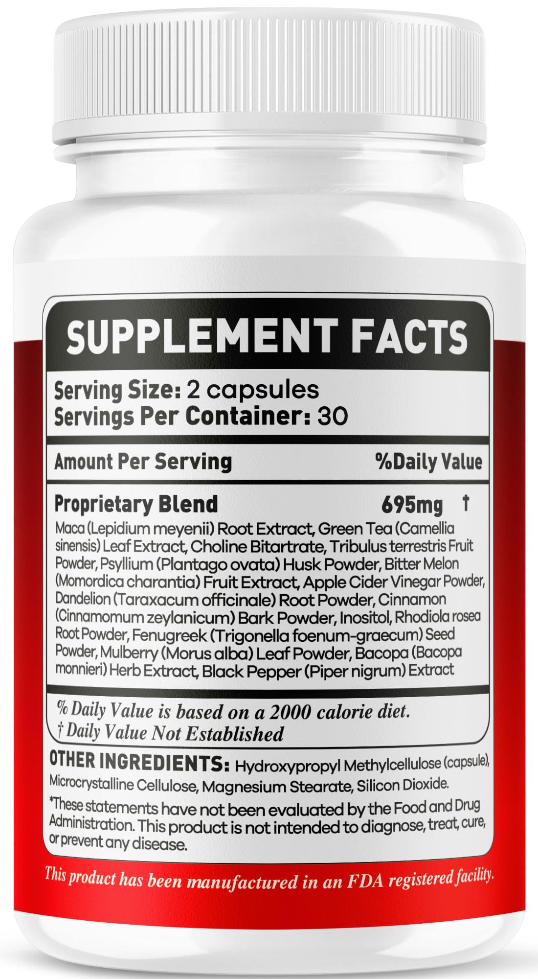 OVICIA GlucoThrive Premium Formula Capsules on a wooden table