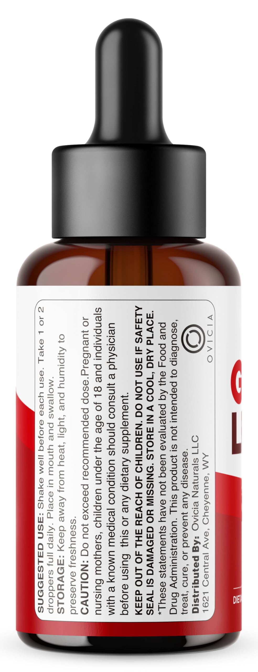 OVICIA Glyco Lean Drops 170g packaging details