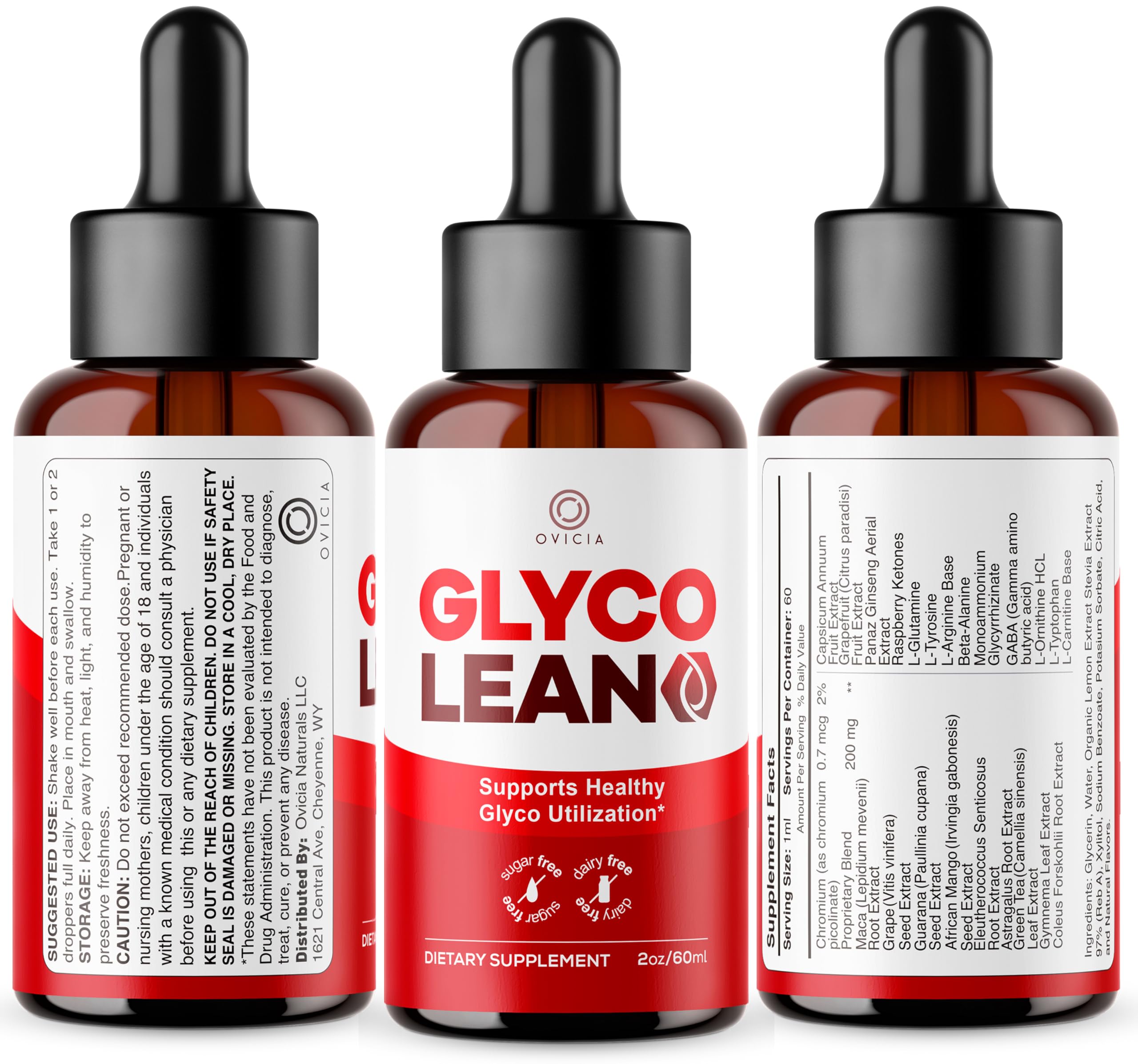 OVICIA Glyco Lean Drops 170g with measuring dropper