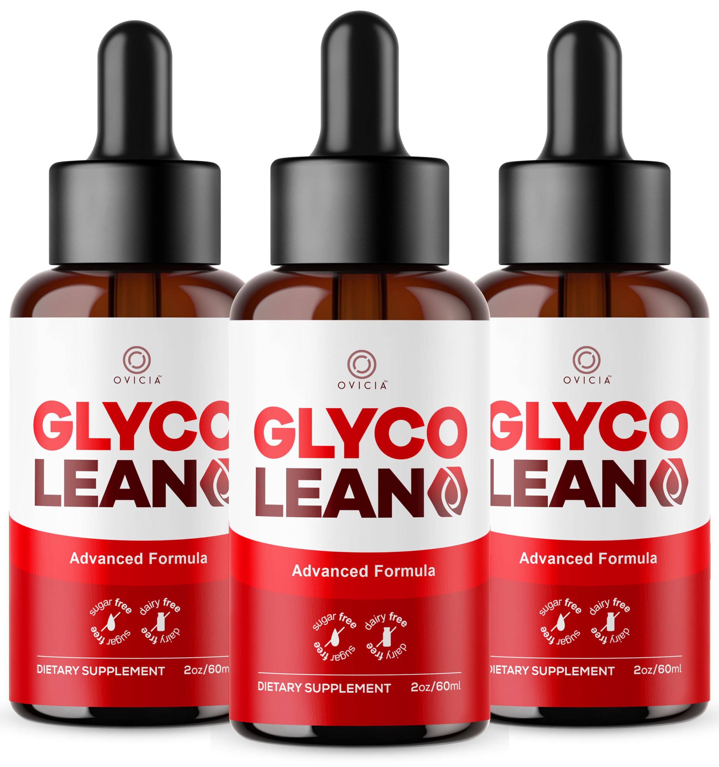 OVICIA Glyco Lean Drops front view with packaging