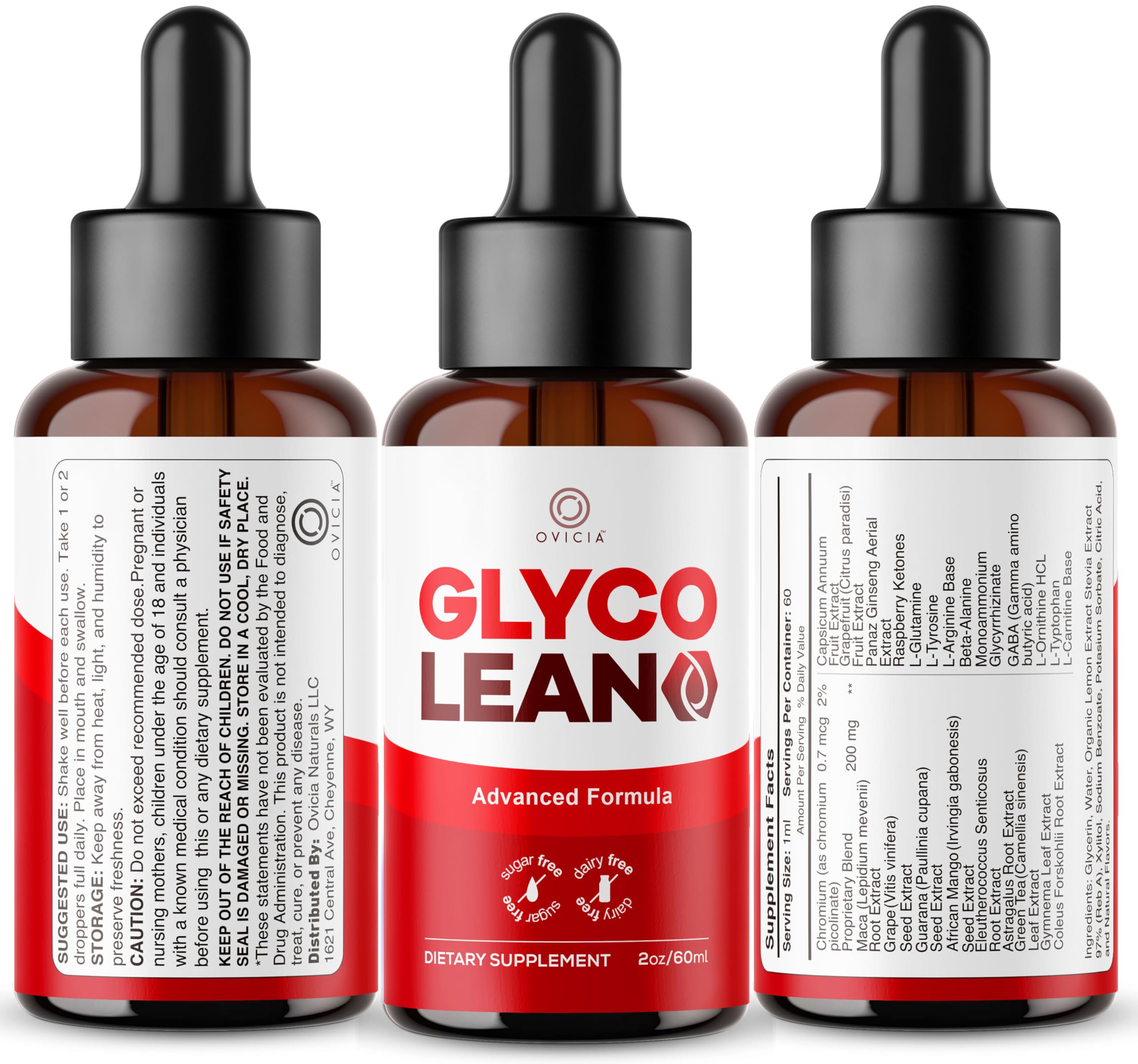 OVICIA Glyco Lean Drops lifestyle scene on kitchen counter