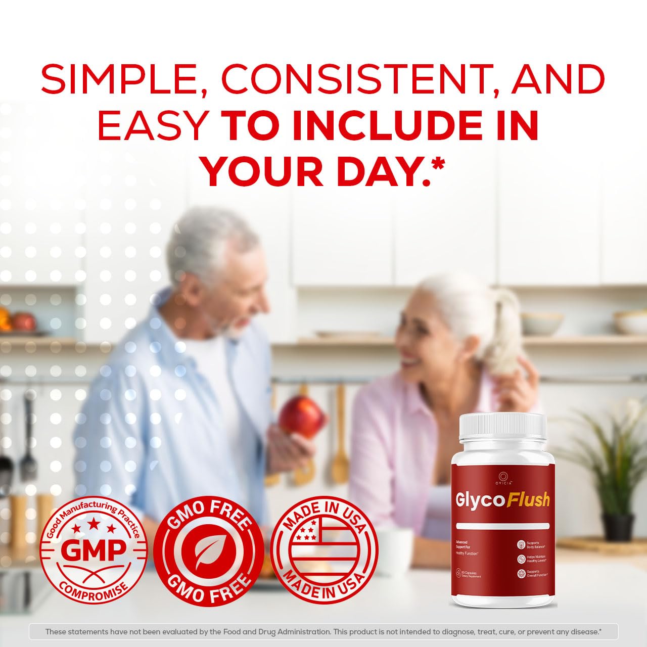 OVICIA GlycoFlush Advanced Capsules close-up of capsules