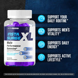 OVICIA Insta Surge XL Advanced Gummies close-up of gummies