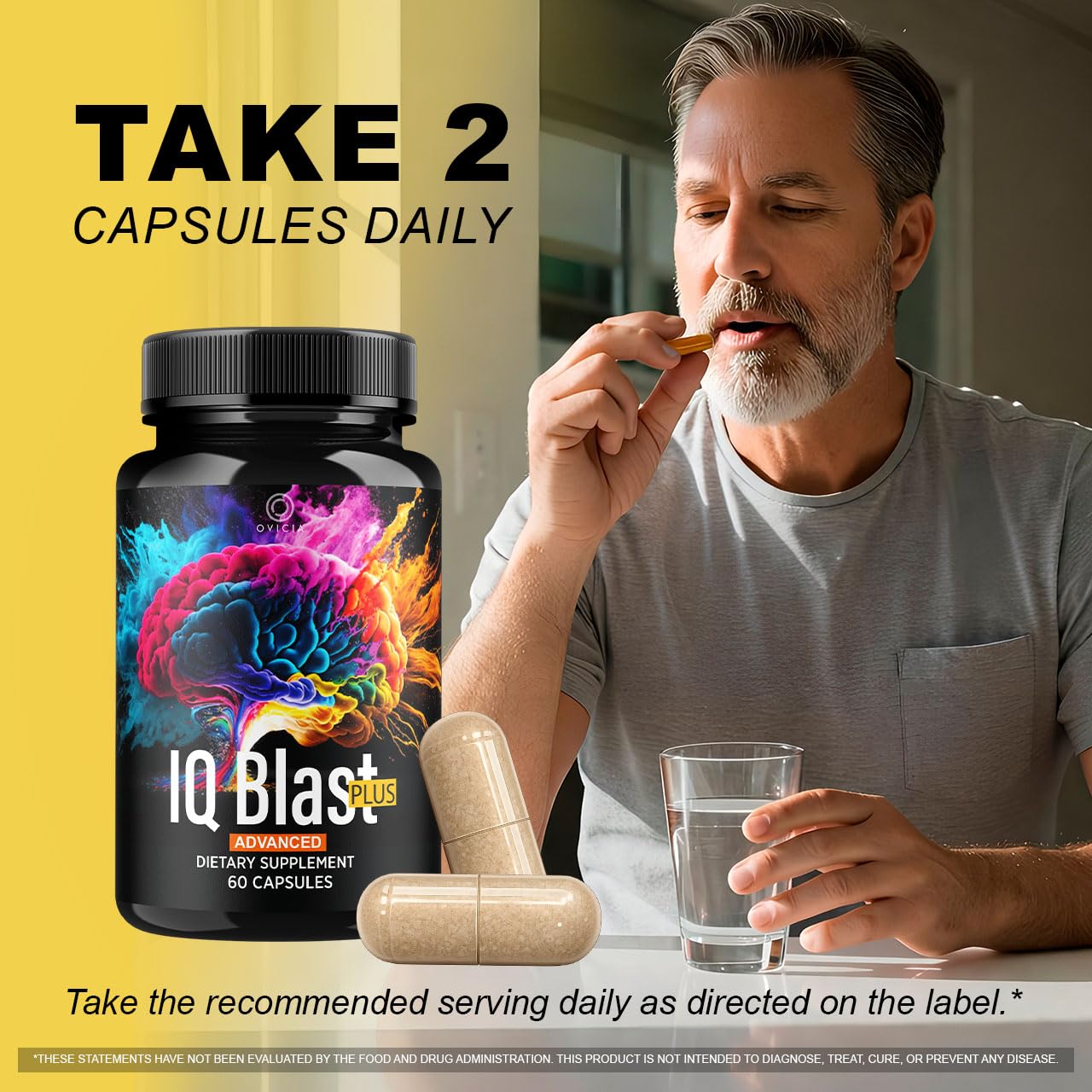 OVICIA IQ Blast Plus Capsules close-up of capsules