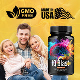 OVICIA IQ Blast Plus Capsules on a wooden table