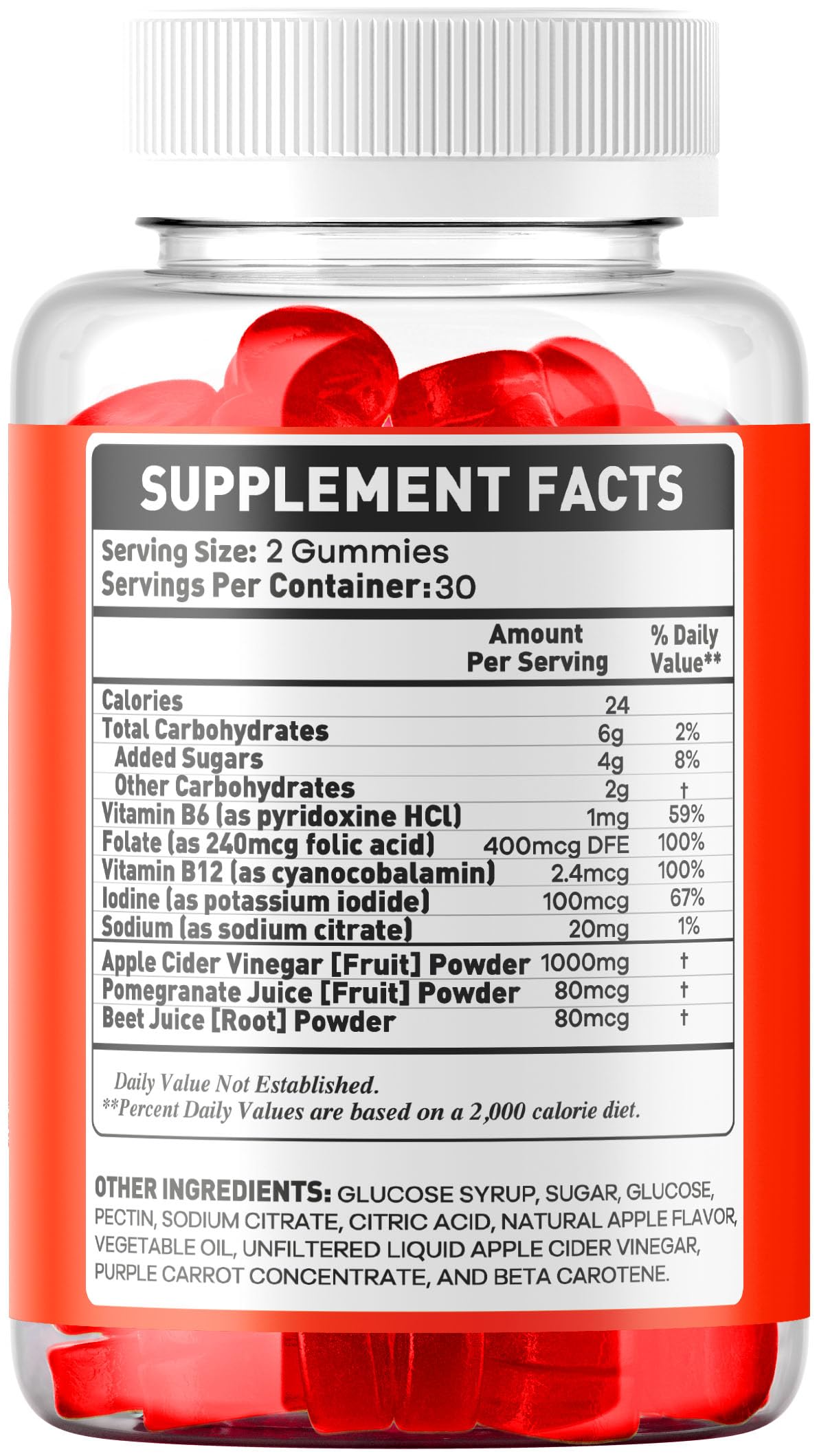 OVICIA Jelly Lean Gummies with a measuring spoon