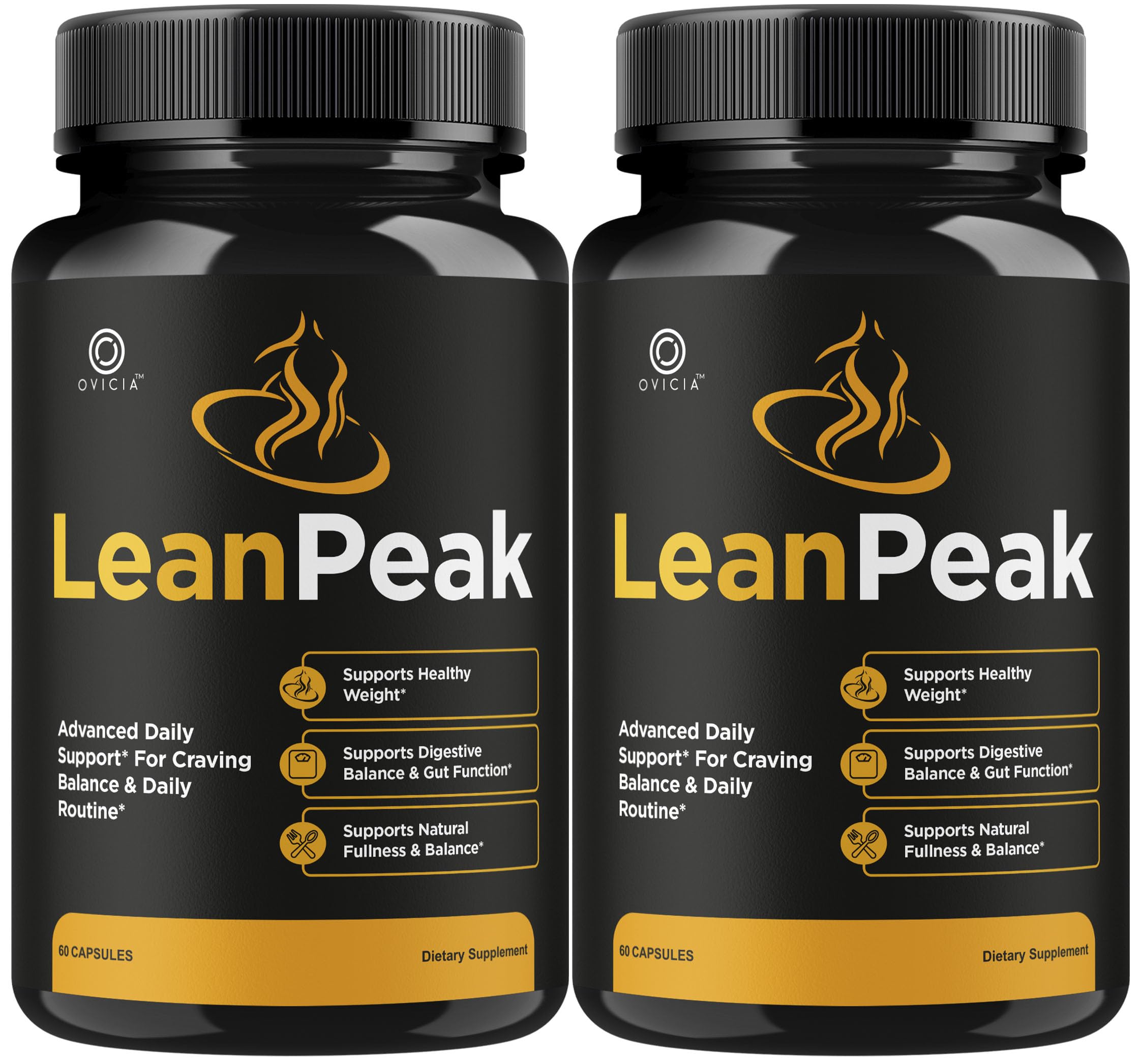 OVICIA Lean Peak Capsules front view with label