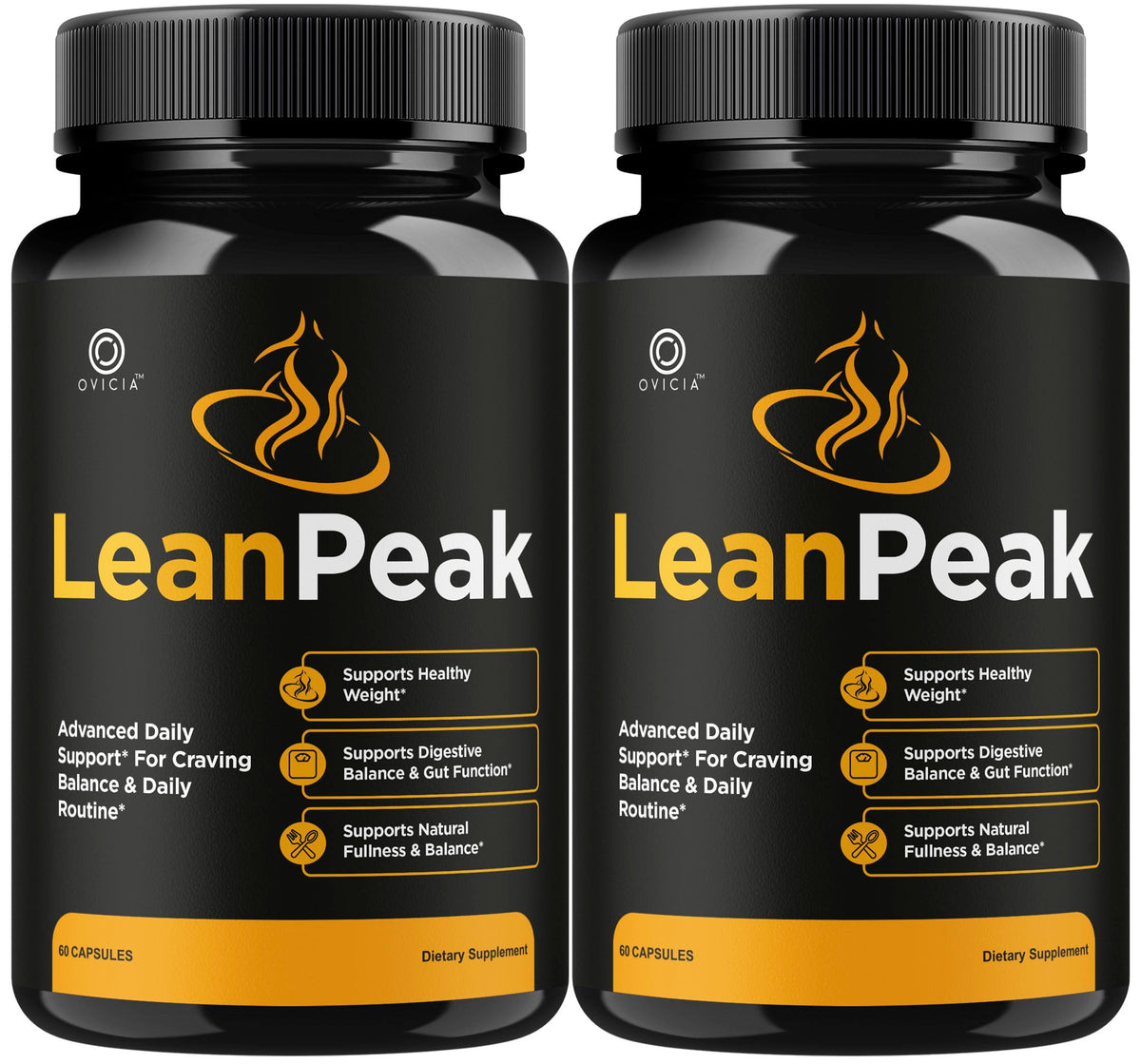 OVICIA Lean Peak Capsules front view with label