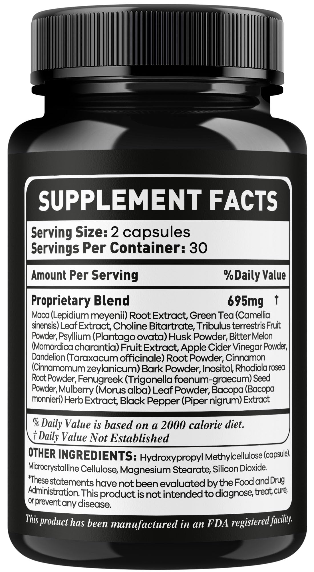 OVICIA Lean Peak Capsules with a glass of water