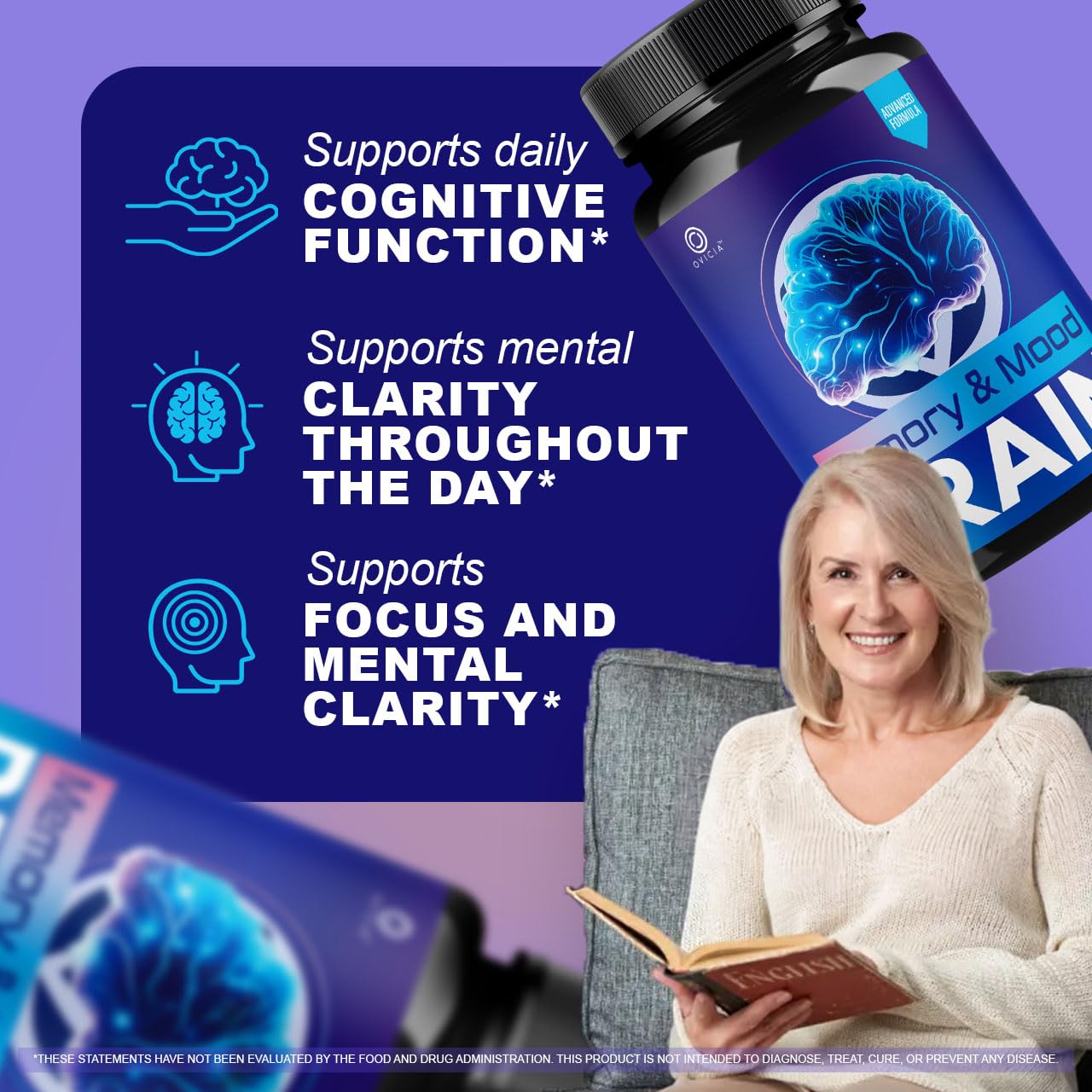 OVICIA Memory & Mood Brain Capsules packaging