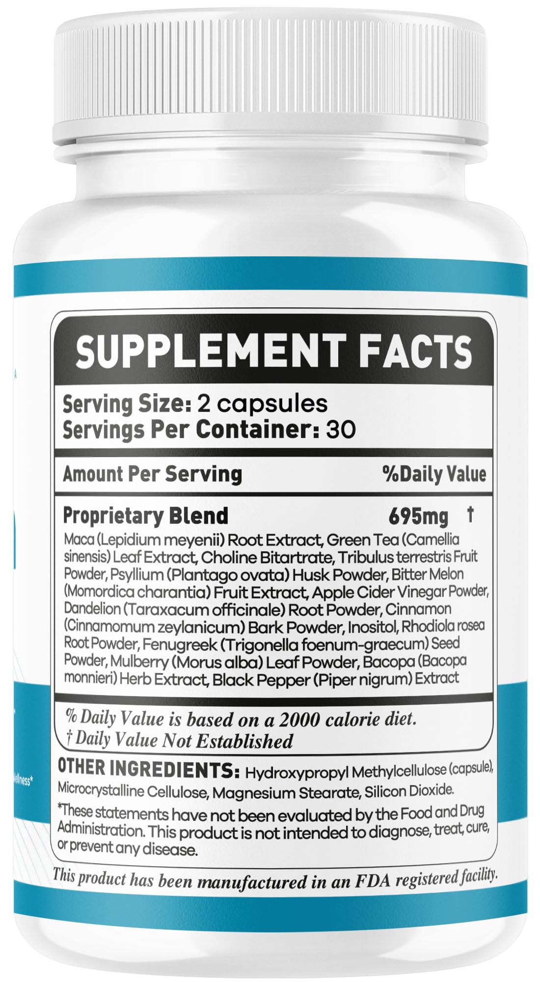 OVICIA Nervetin Capsules packaging dimensions