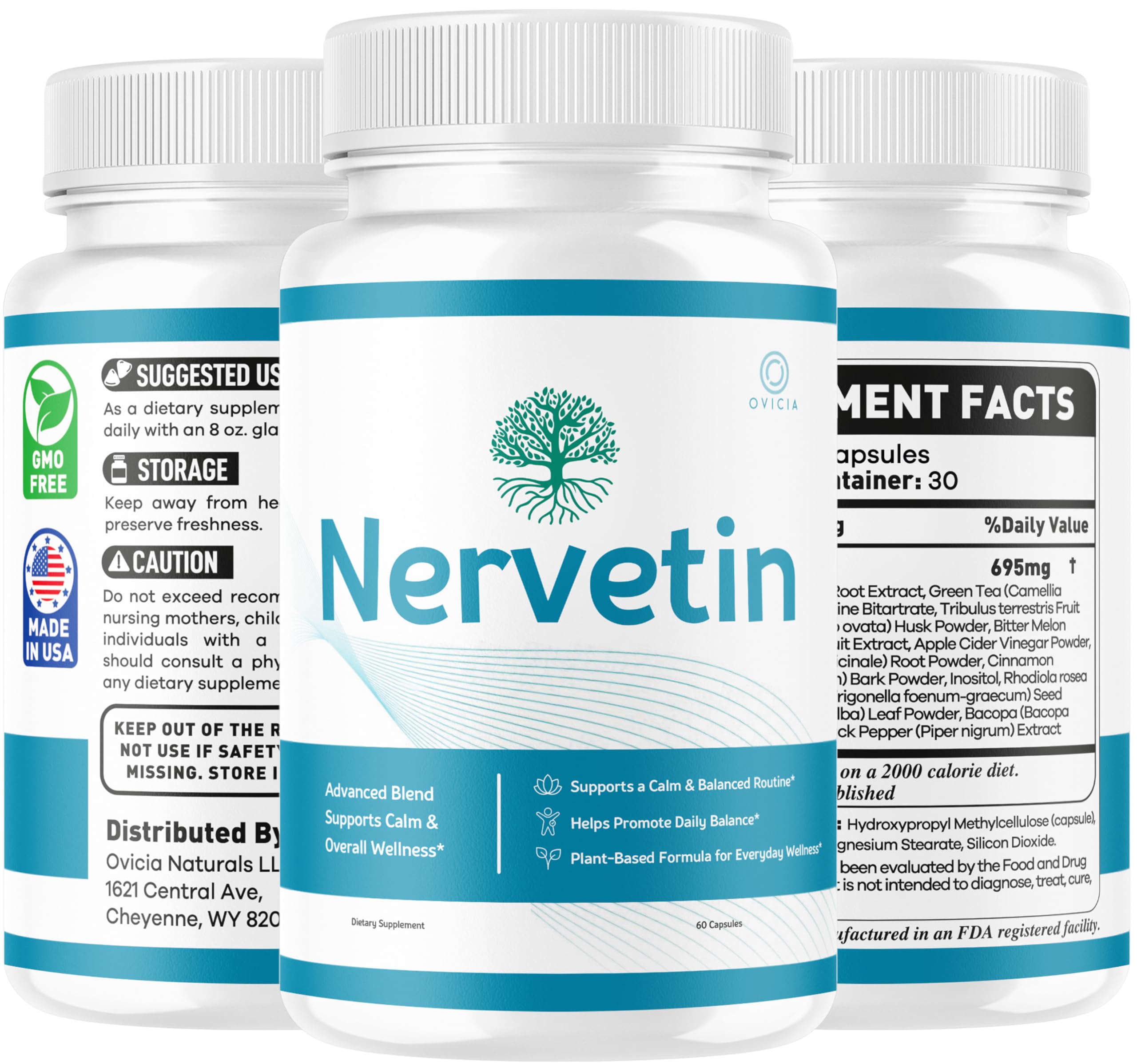 OVICIA Nervetin Premium Formula Capsules lifestyle scene