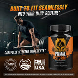 OVICIA Primal Storm Capsules 150g lifestyle scene with active person