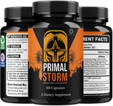 OVICIA Primal Storm Capsules 150g showing dosage instructions