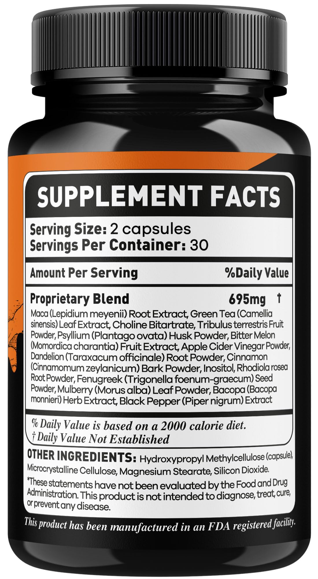 OVICIA Primal Storm Capsules 150g with a glass of water