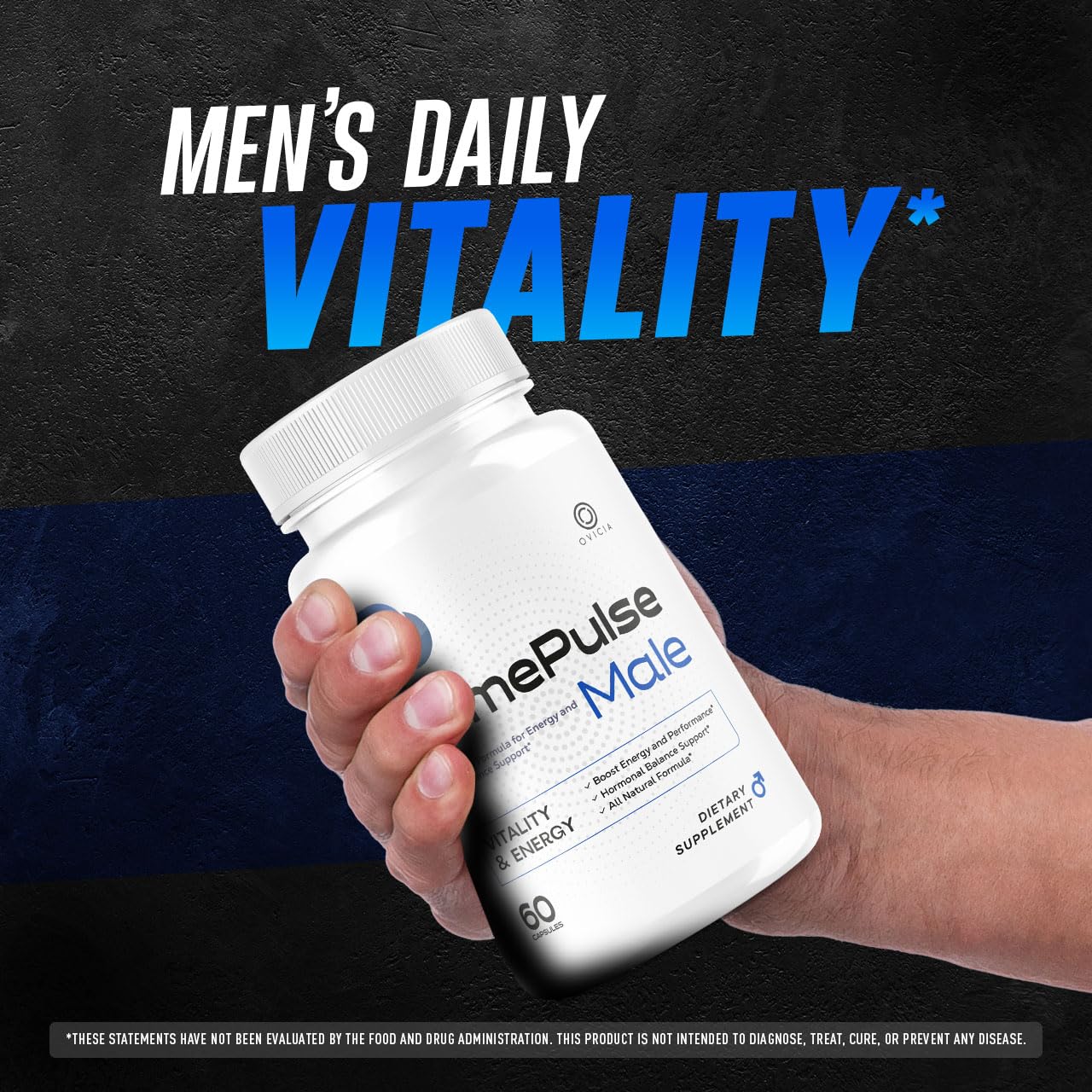 OVICIA Pulse Male Advanced Formula Capsules side view
