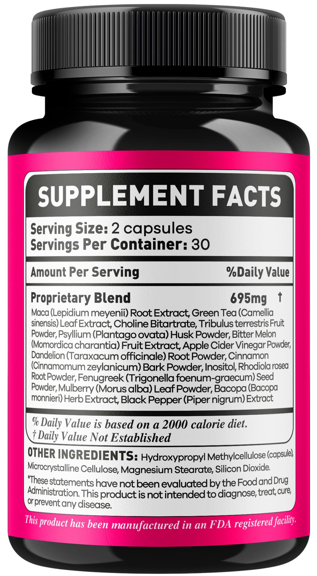 OVICIA Slimpic Capsules displayed with a glass of water