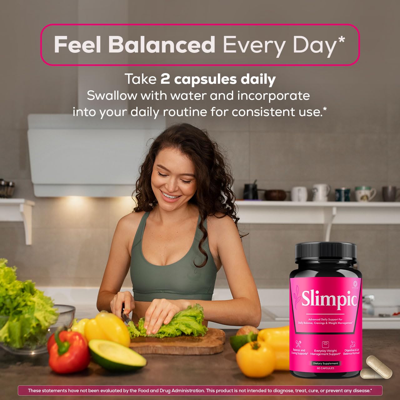 OVICIA Slimpic Capsules on a wooden table