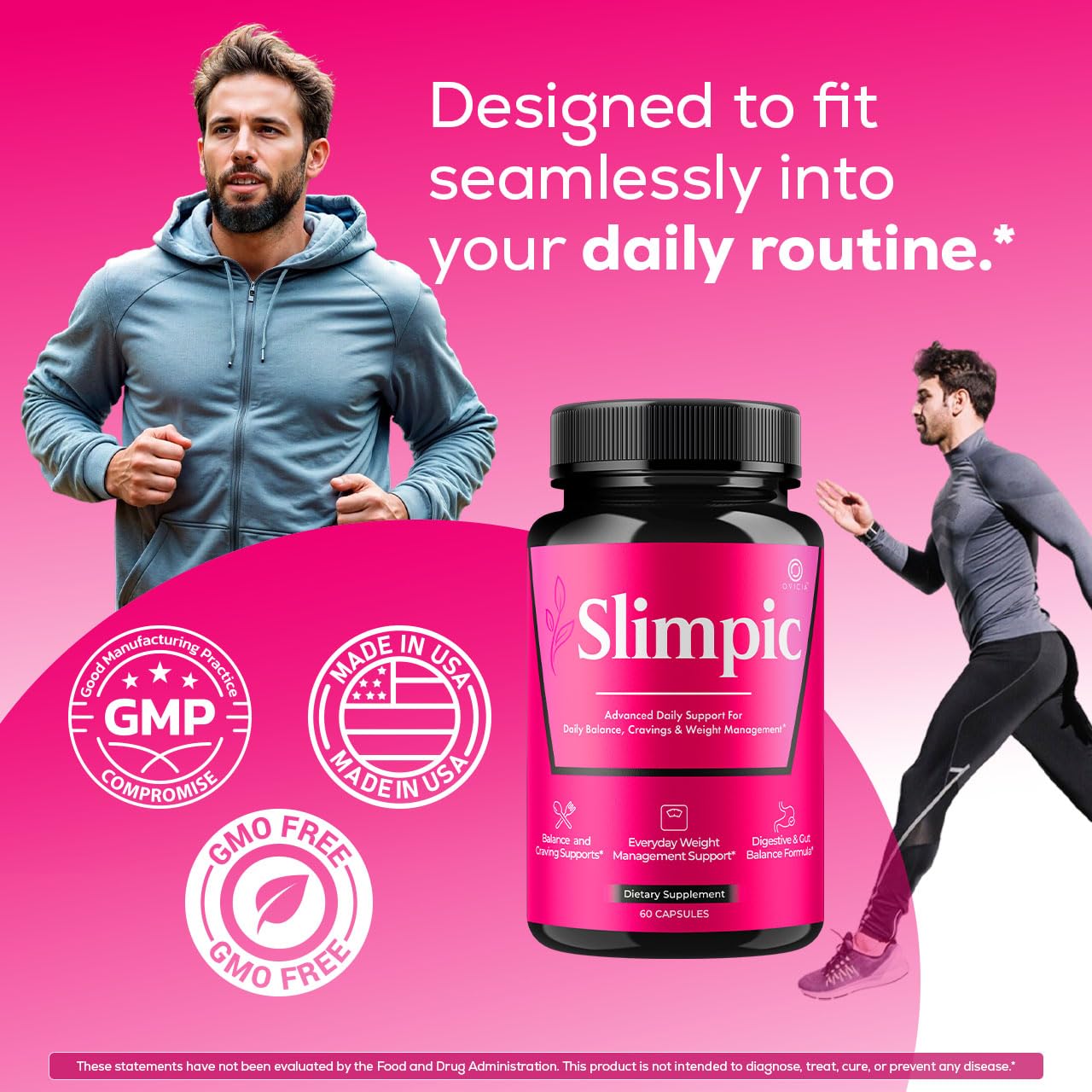OVICIA Slimpic Capsules with a measuring spoon