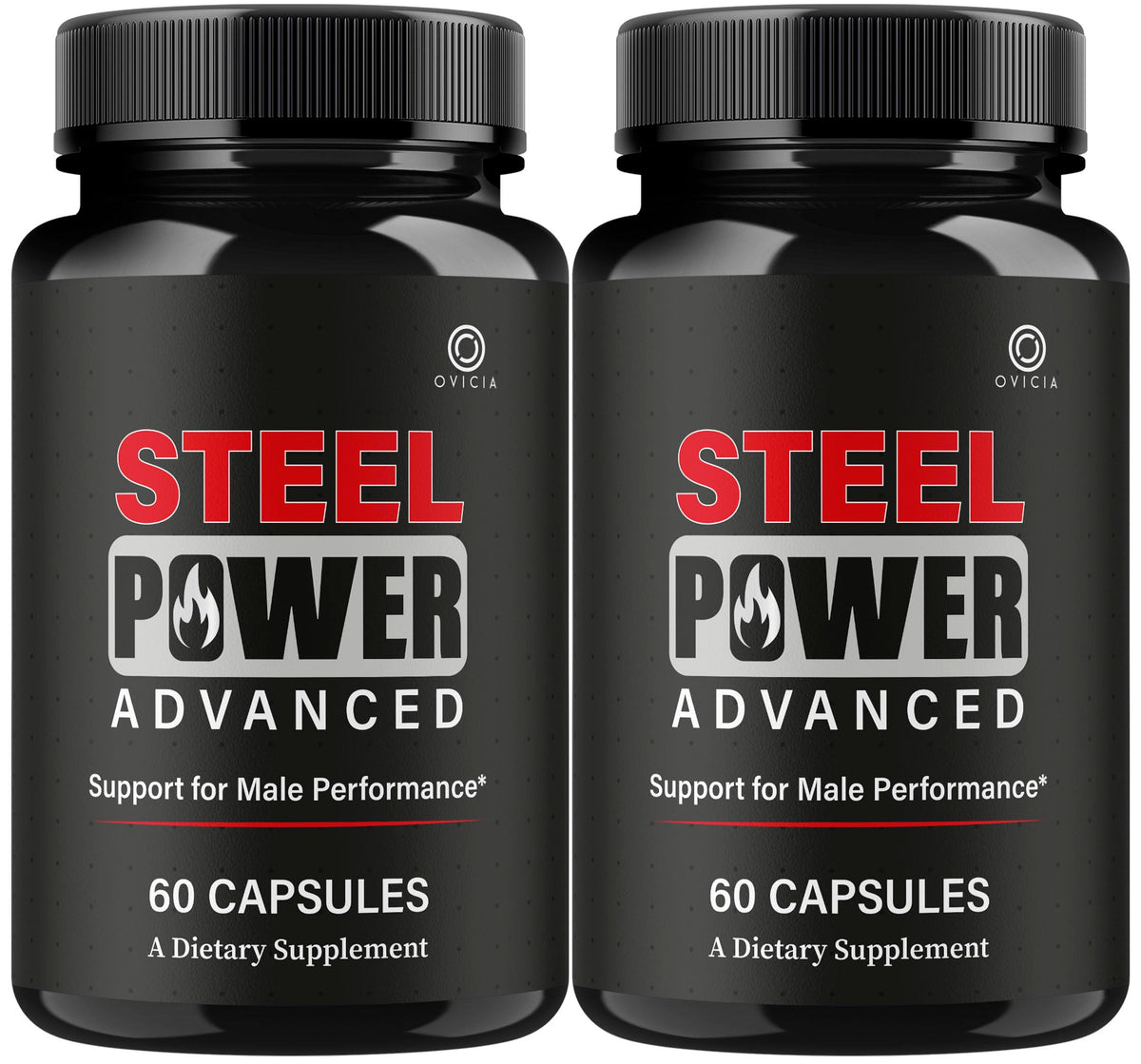 OVICIA Steel Power Advanced Capsules front view with packaging