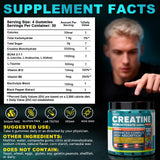 OVICT Creatine Gummies 5g nutrition facts label