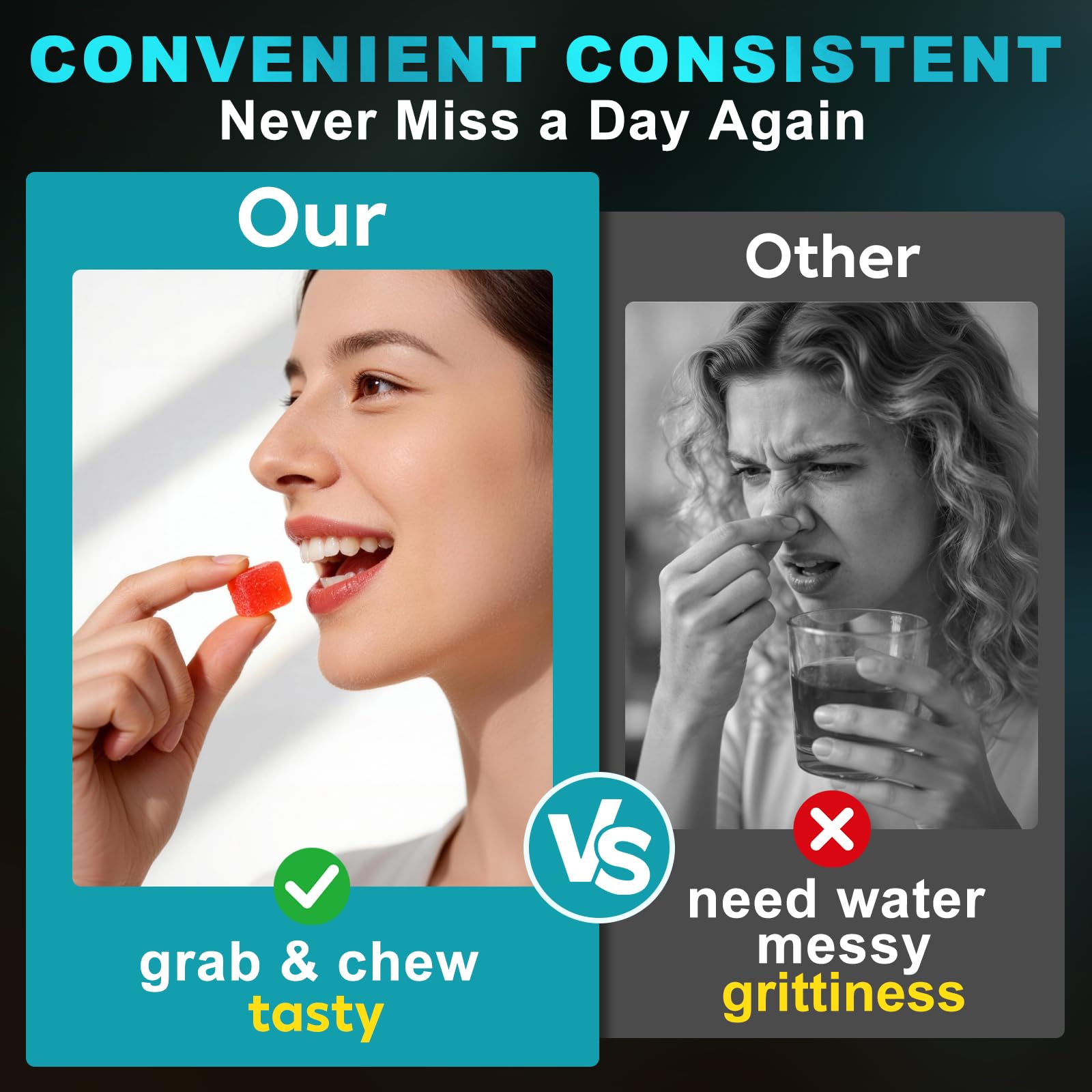 OVICT Creatine Gummies 5g sugar-free vegan lifestyle scene
