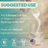 OX Colostrum Powder mixed in a glass of water