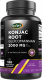 Oxify Konjac Root Glucomannan 2000 mg dietary fibre supplement front view