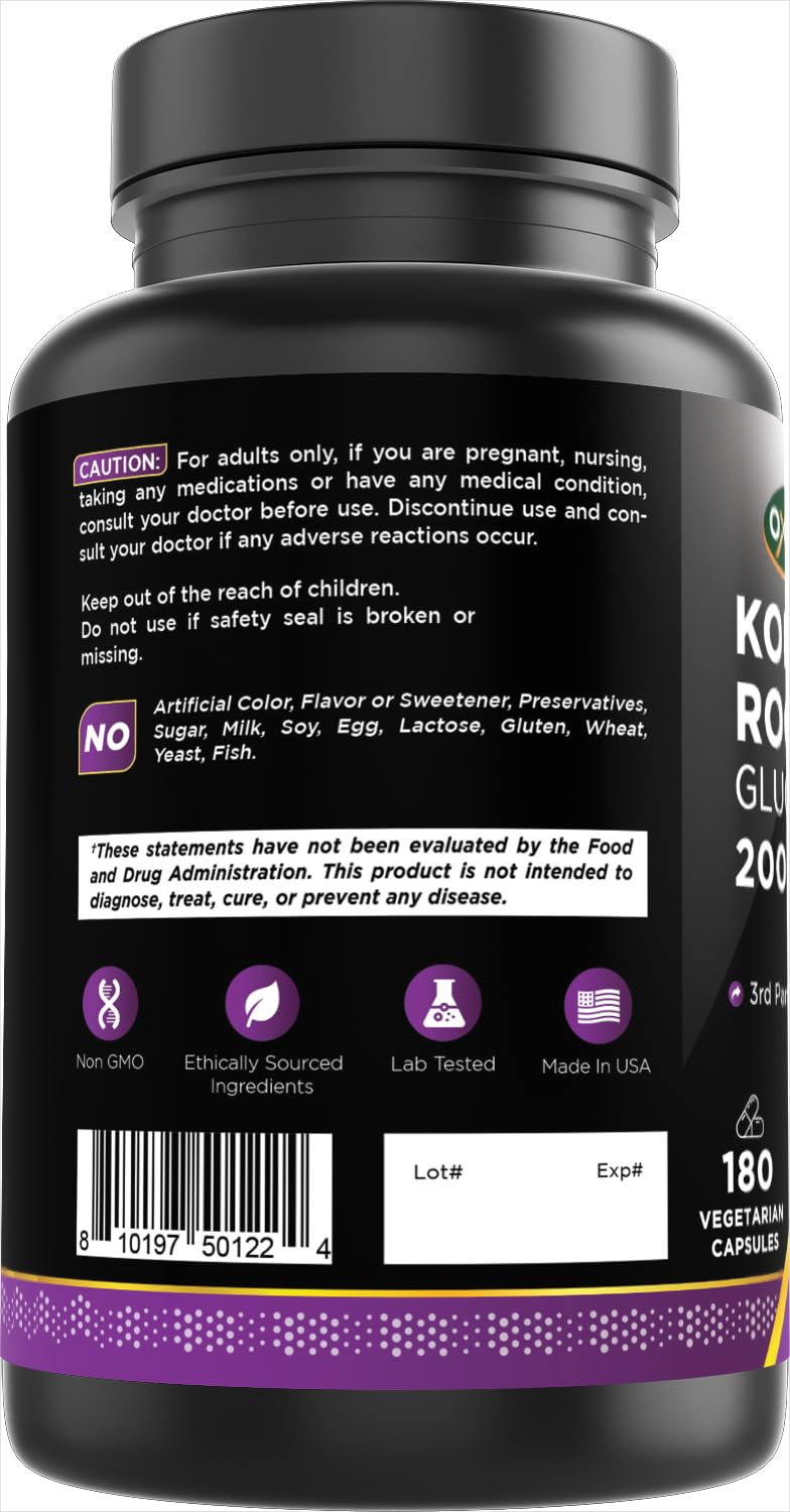 Oxify Konjac Root Glucomannan product close-up on white background