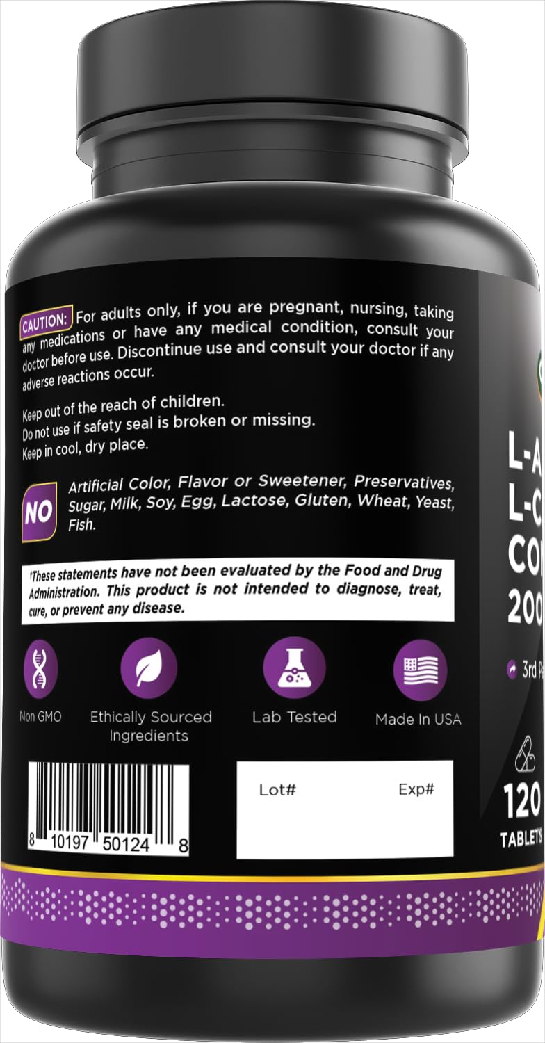 Oxify L-Arginine L-Citrulline Complex 2000 mg ingredients list