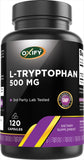 Oxify L-Tryptophan 500 mg 120 capsules bottle front view