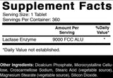 Oxify Lactase Enzyme Tablets bottle side view